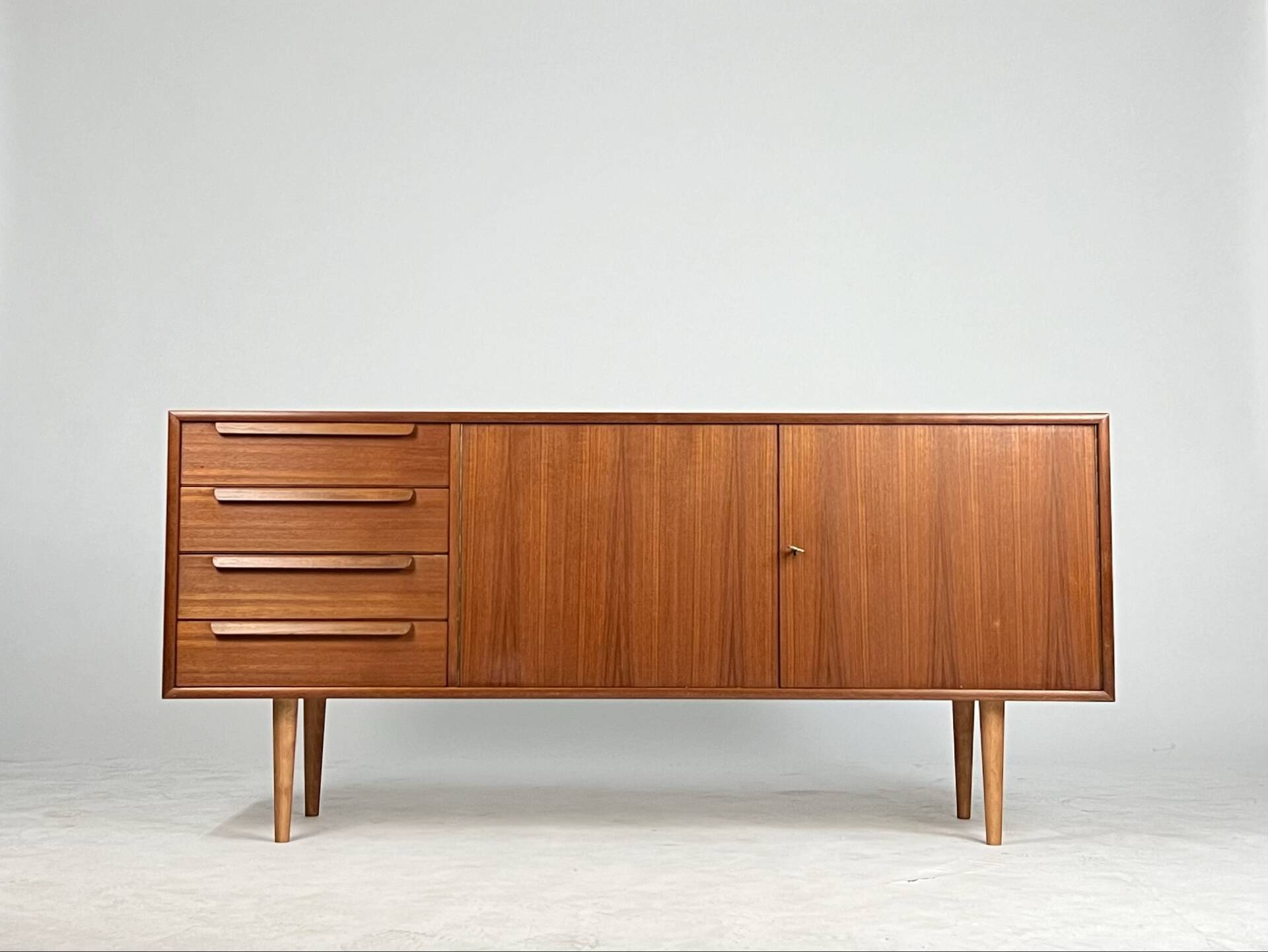 Mid-century teak sideboard by Georg Satink for WK Möbel 60s vintage