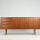 Mid-century teak sideboard by Georg Satink for WK Möbel 60s vintage