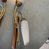 Pair of vintage double wall lights
