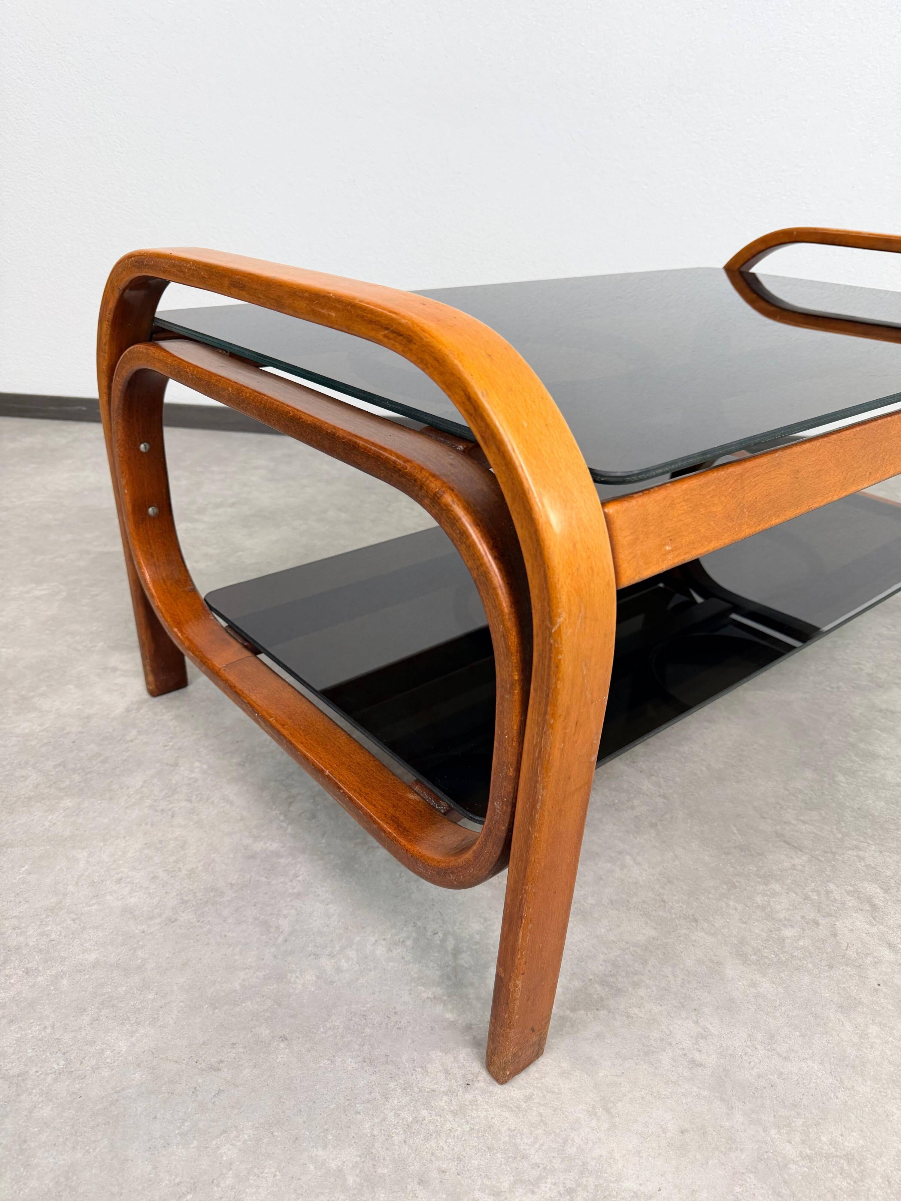 Mid-century modern coffee table by Thonet Debrecen.