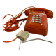 Téléphone Socotel s63 vintage orange