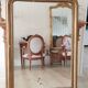 Miroir ancien Louis Philippe, doré  , 140 cm x 100 cm