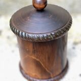 wooden storage box or jar