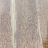 Double tray trolley in brass and formica