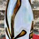Vase céramique décor de faon signé Jacques Marie pièce unique