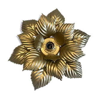 Ceiling lamp or wall lamp golden flower