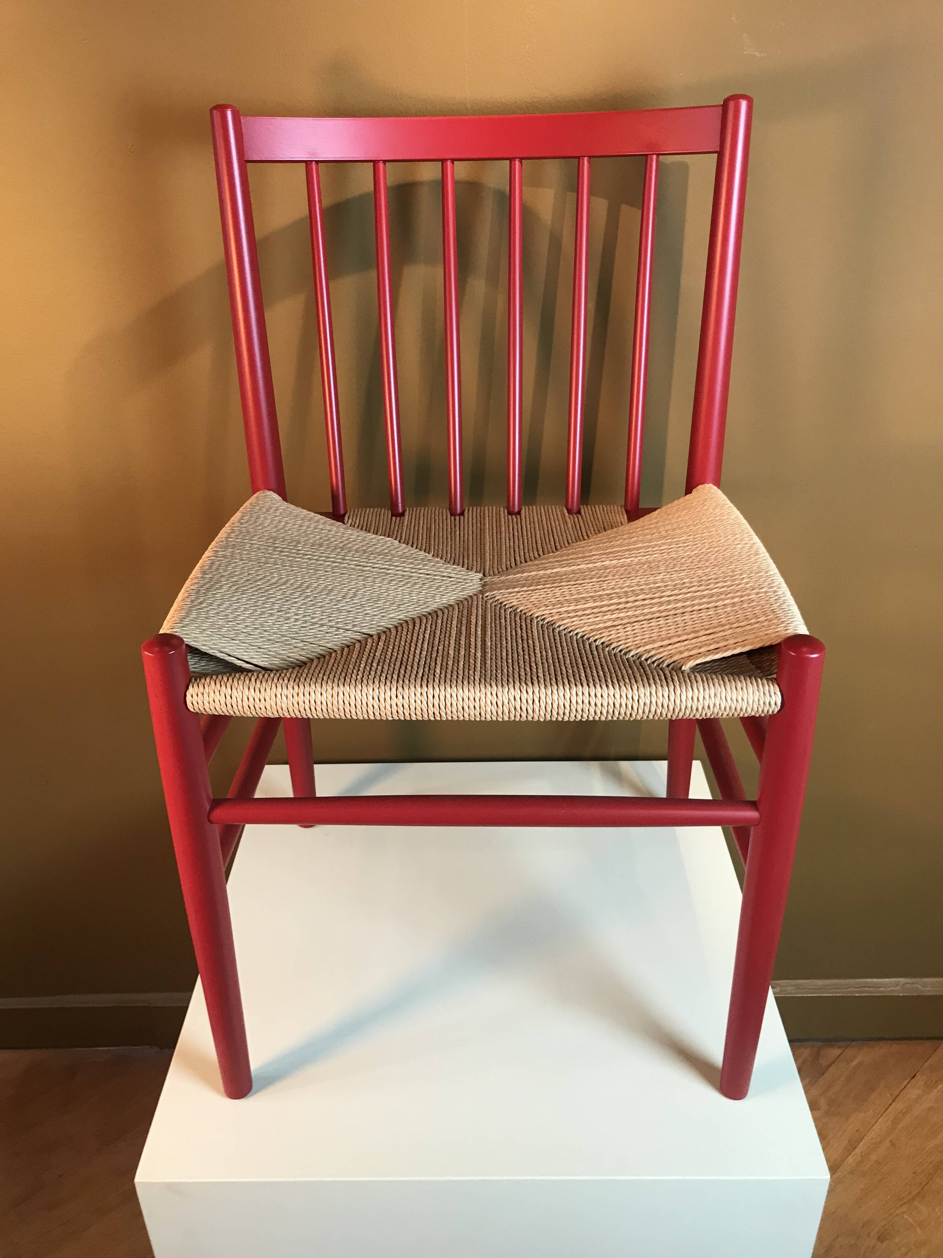 Oak j80 chair by Jørgen Bækmark for Fdb Mobler