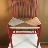 Oak j80 chair by Jørgen Bækmark for Fdb Mobler