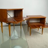 Pair of Scandinavian bedsides