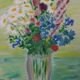 Original Swedish Oil on Canvas – “Bright Bouquet” by K. Evert Larsson