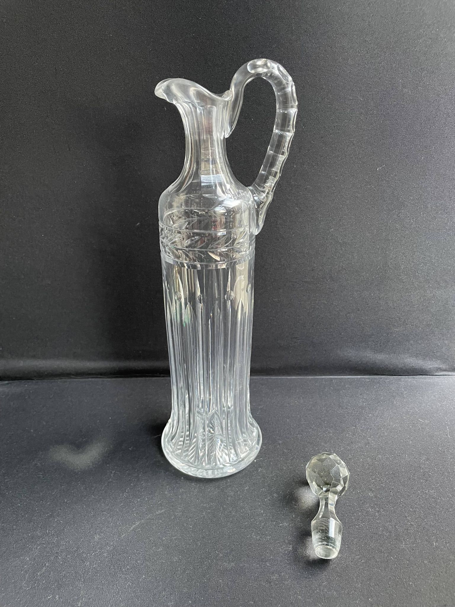 Carafe aiguière Saint Louis Virginia taillé 8670 non estampillée