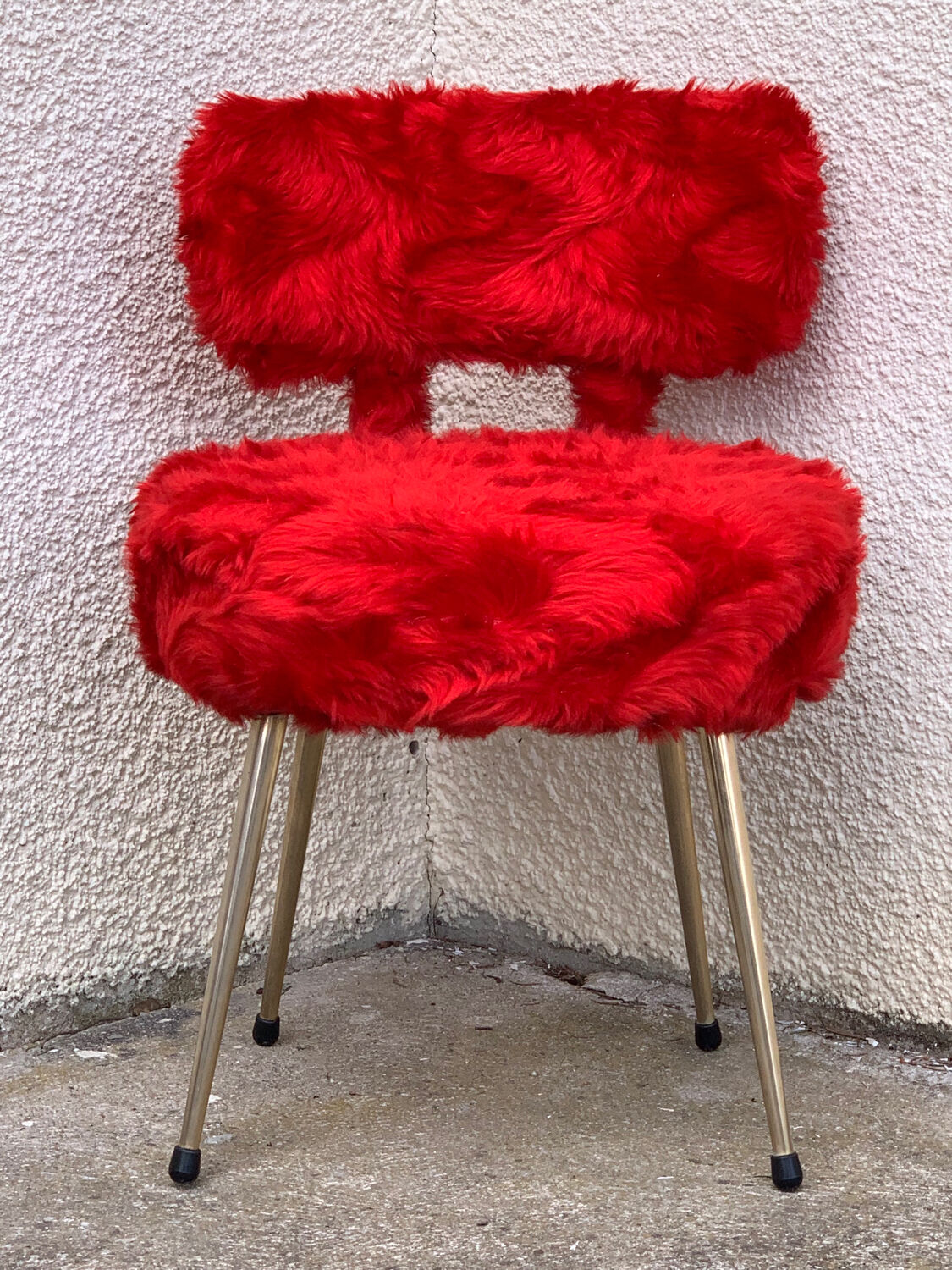 Chaise moumoute Pelfran 1960