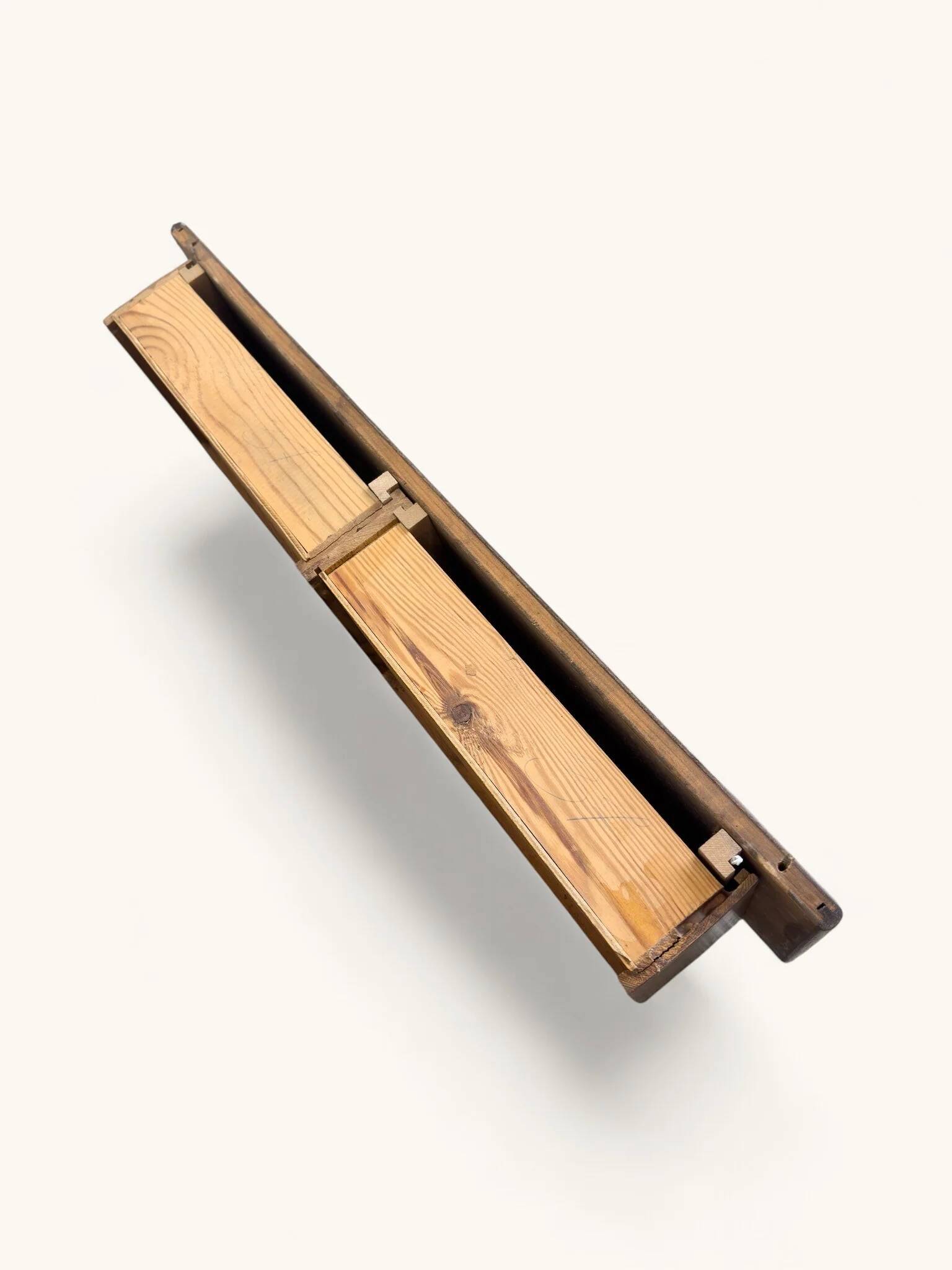 Petite étagère murale danoise suspendue avec 2 tiroirs