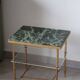 Vintage Green Marble Side Table