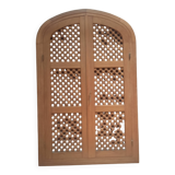 Double oriental door and its frame