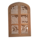 Double oriental door and its frame