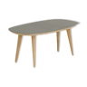 Dark grey laminate scquircle coffee table (80x43cm)