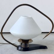 1950s opaline table lamp