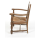 Solid oak structure chair and mulched-trimmed seat circa 1940