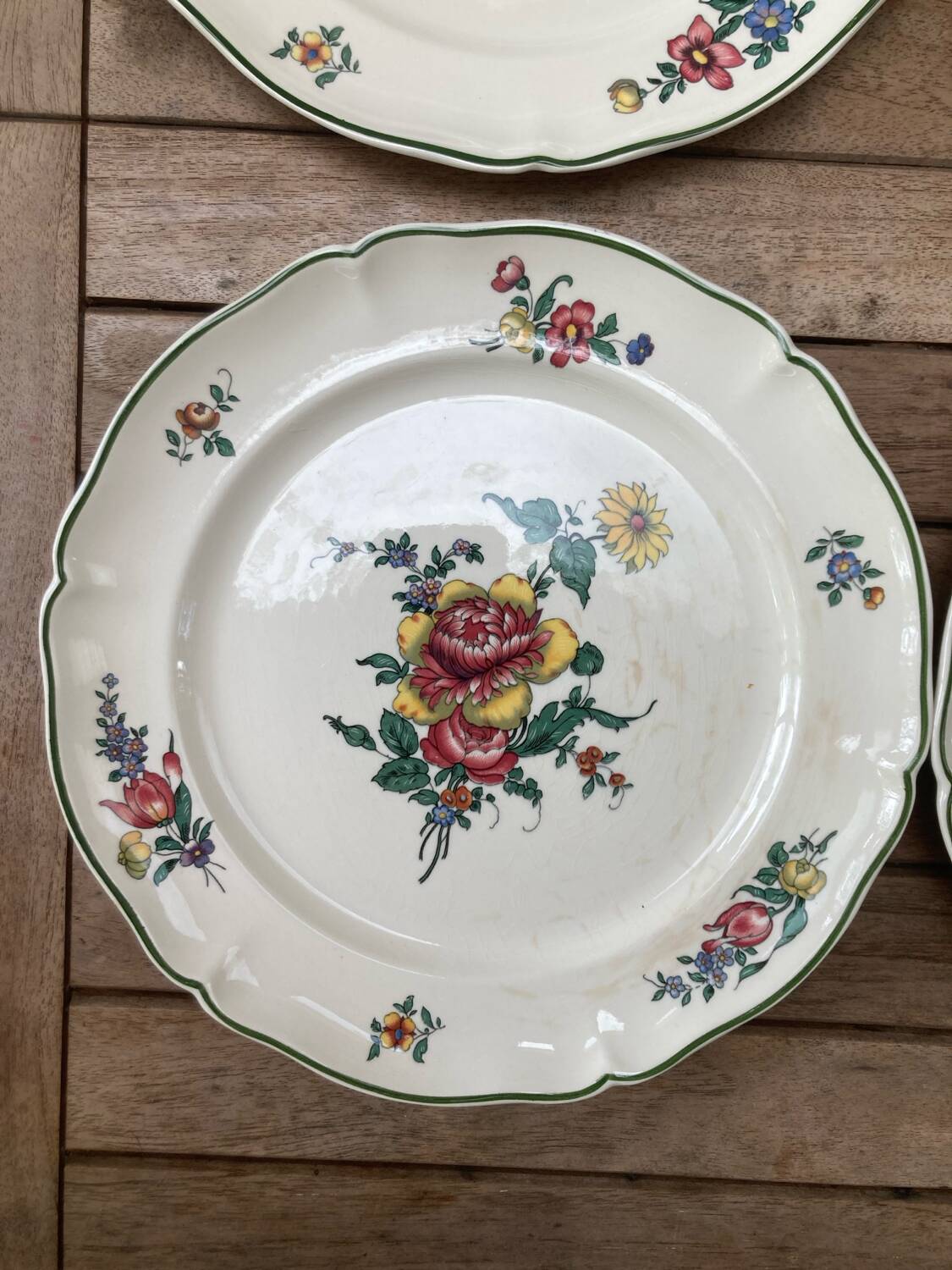 6 “Mettlach” dinner plates - Old Strasbourg Villeroy&Boch