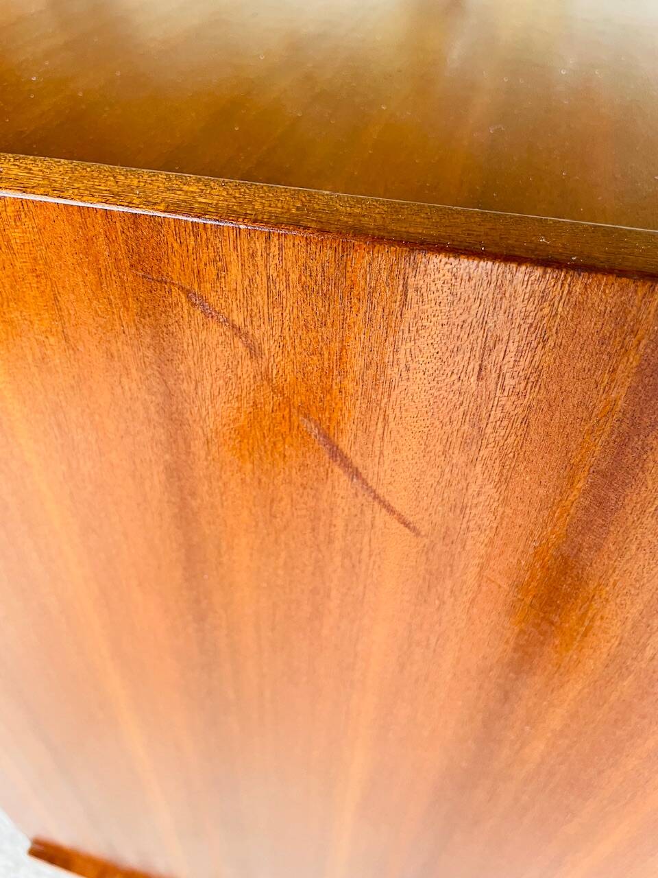 Large vintage chest of drawers with 4 drawers, Scandinavian style, circa 60's