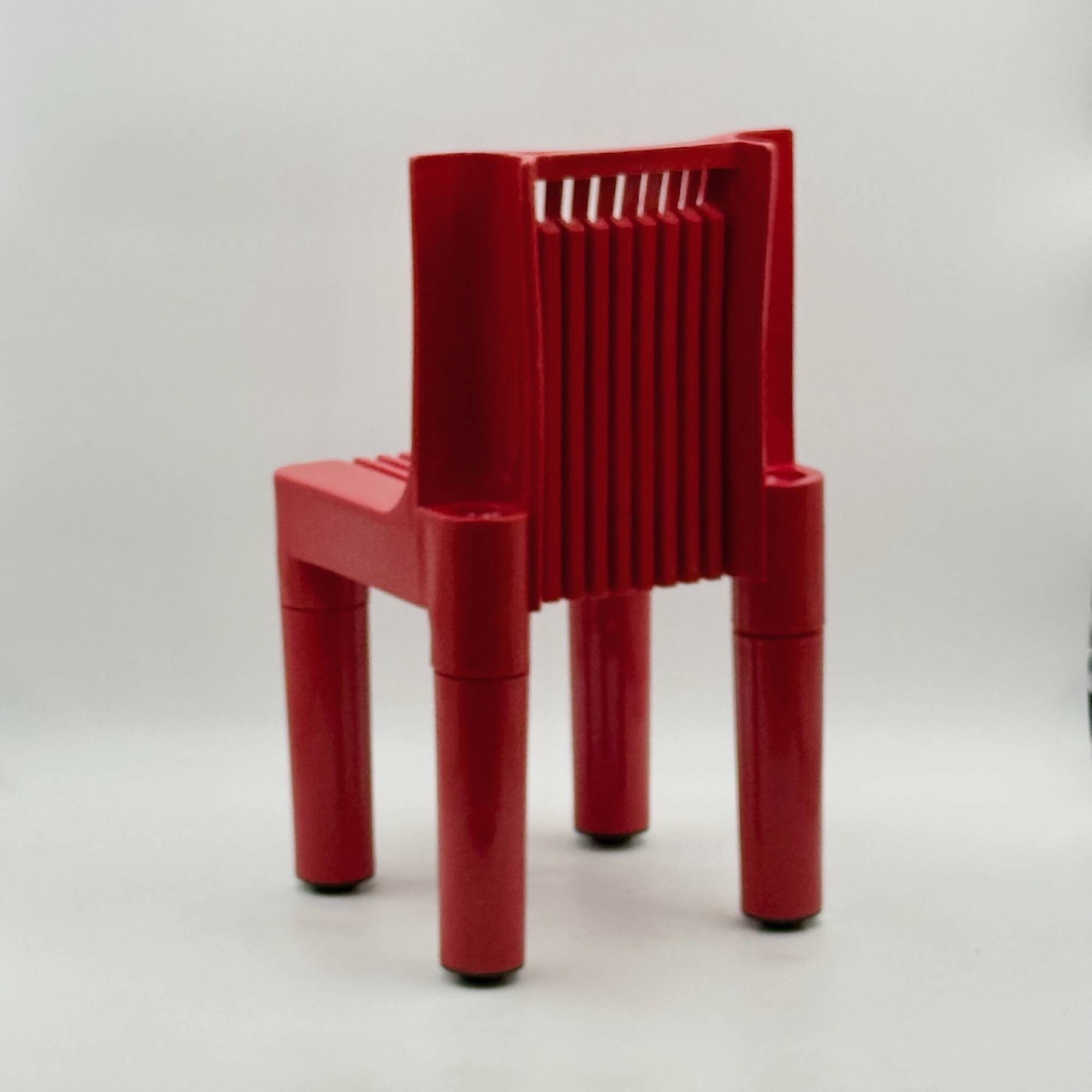Vintage Red Kartell Child Chair by Sapper & Zanuso, Playful 1960s Italian D