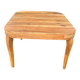 Art deco table in natural wood