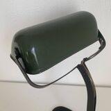 Vintage 1930 Viktoria enamelled cast iron Bauhaus lamp - 40 cm