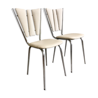 Restored vintage "petal" chairs