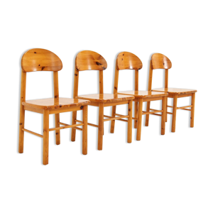 ensemble de 4 chaises 'Rainer Daumiller' en bois de pin massif
