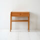 Scandinavian Vintage Teak Nightstand with Shelf