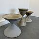 3 planters design Anton Bee assisted by Guhl edition Eternit 1958