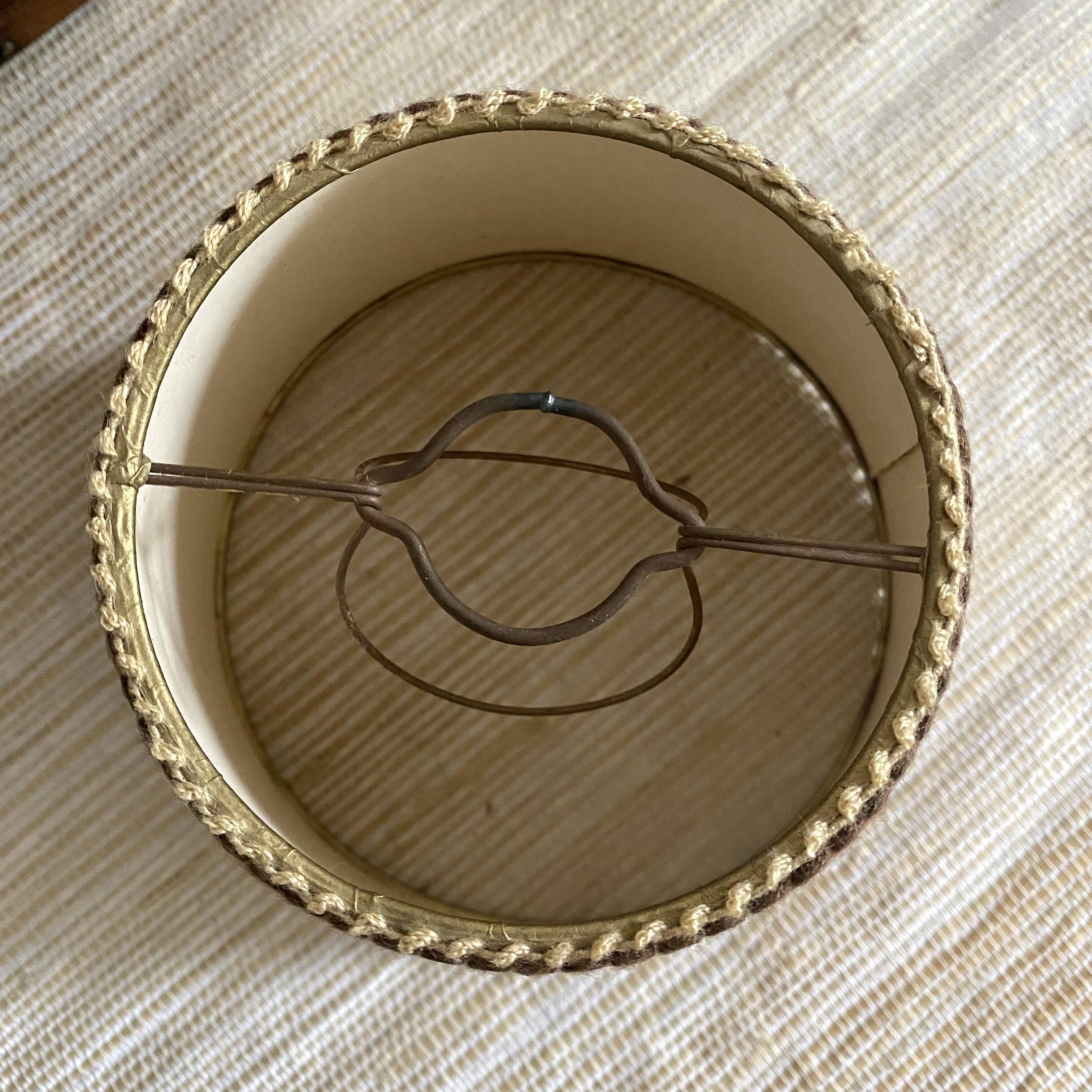Vintage clip-on lampshades for bedside lamps