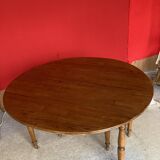 Cherry wood drop-leaf table.