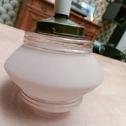 Lustre, plafonnier en verre givré
