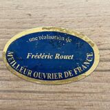 Corbeille en osier et bois Frédéric Rouet.