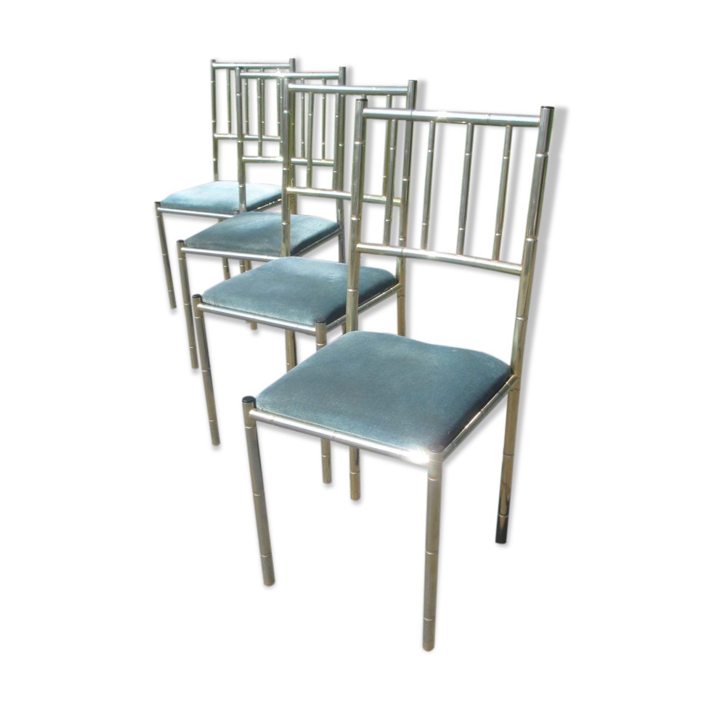 Set of four chairs, italy, 1970s