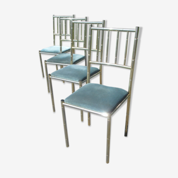 Set of four chairs, italy, 1970s