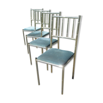 Set of four chairs, italy, 1970s