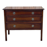 1950s English chest of drawers in mahogany