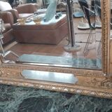 Large 19th century bevelled glazing bezel mirror