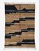 Contemporary brown and black rug - 10.1 x 6.7 ft / 307 x 205 cm