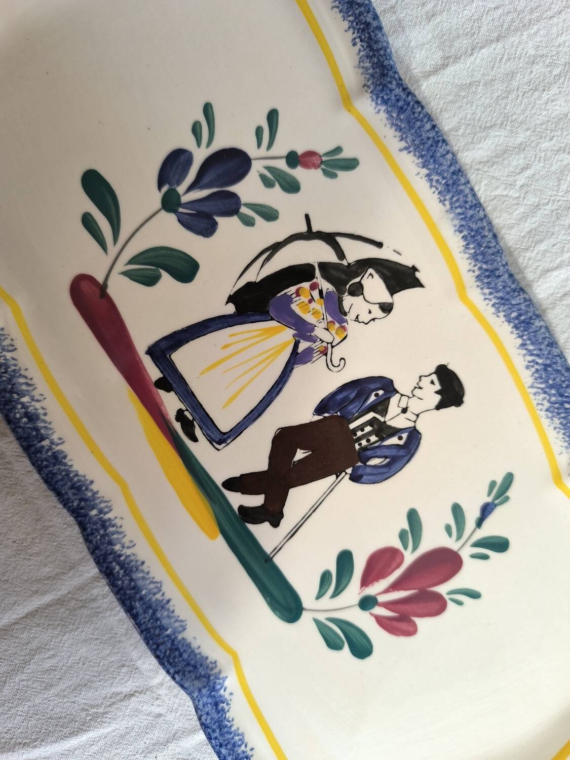 Rectangular Breton cake dish St-Jean-de-Monts