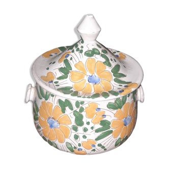 Ceramic Salt Pot floral patterns