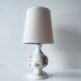 Ceramic lamp floral decoration