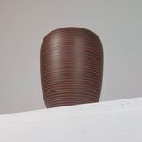 Ceramic vase decorated with vintage sgraffito by Rudi Stahl.