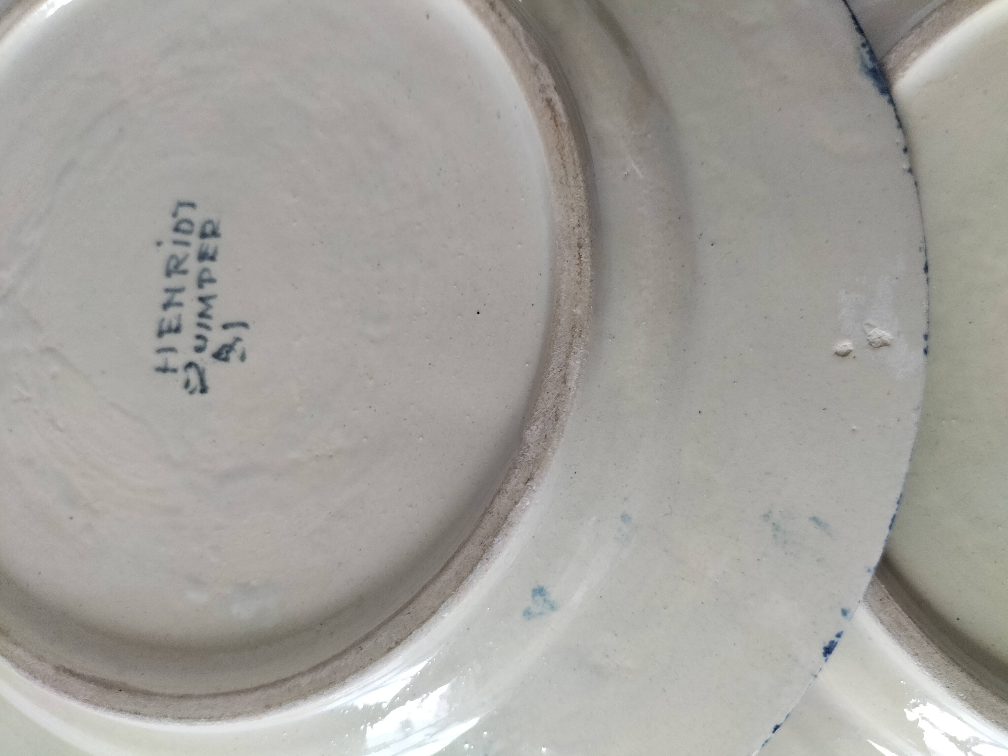 Duo of Henriot Quimper plates