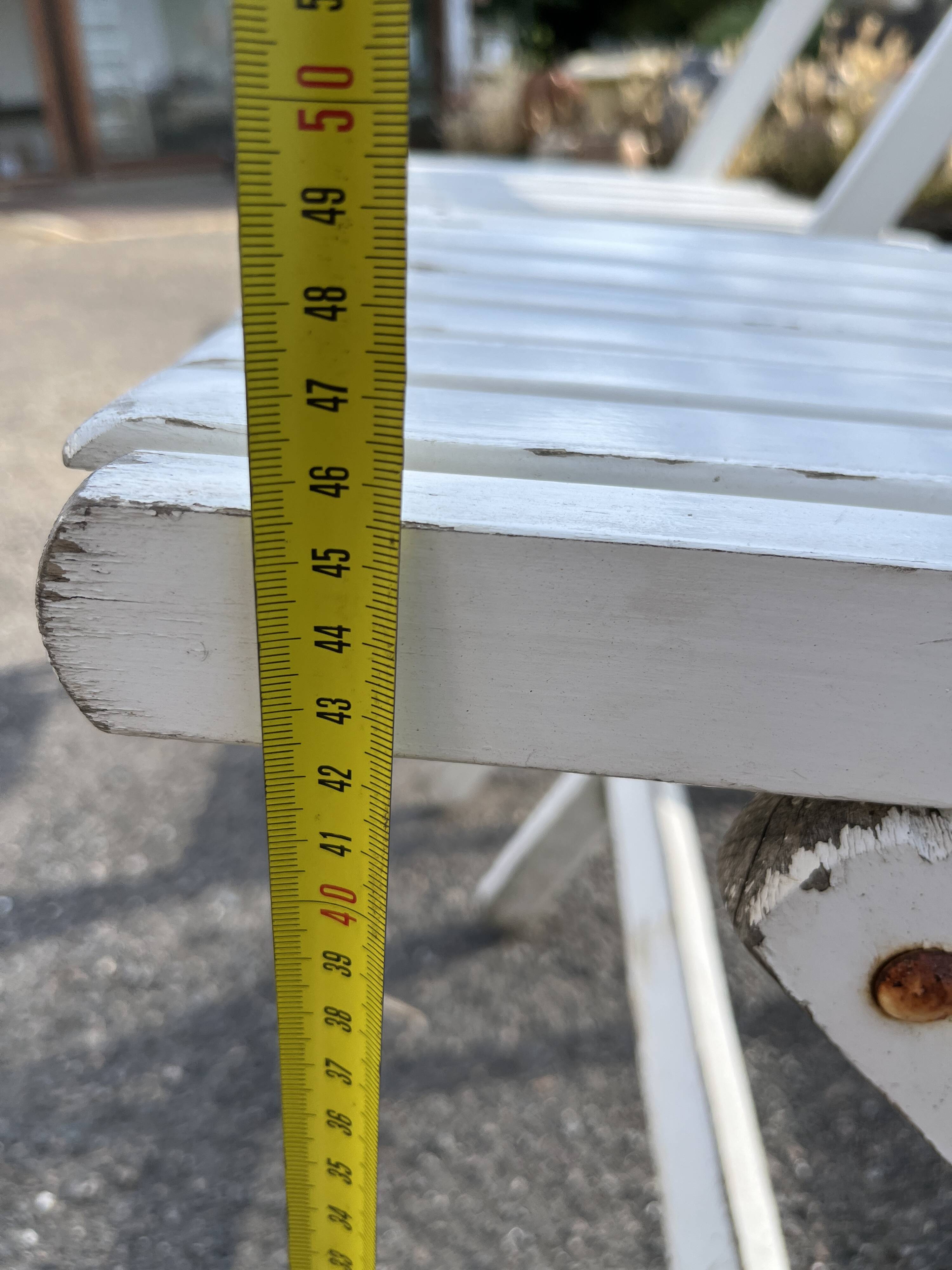Pair of vintage wooden folding chairs – 1960s/70s
