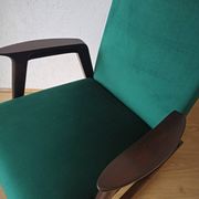 Fauteuil à bascule vintage des années 50.
