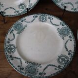 5 old flat plates in Terre de Fer, Pierrefonds model